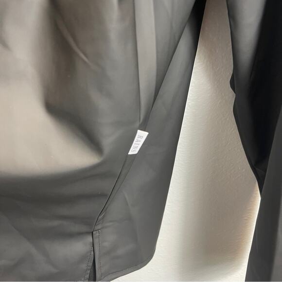 Rains Shirt Unisex Show L/XL Black Button Down - Picture 9 of 14